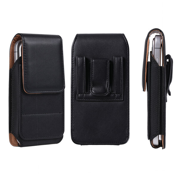 Ntech Riem Holster Hoesje - Luxe Universeel Telefoonhoesje verticaal Holster 6 inch - Zwart, S26 / S26 Ultra / S26 FE / S25 Ultra / S25 FE / S24 / S24 Ultra / S23 / S23 Ultra / S23 FE / S22 Ultra / S21 / S21 Ultra / S21 FE