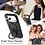 Ntech Ntech Carbon MagSafe Hoesje Geschikt voor iPhone 18 Pro Max / 17 Pro Max backcover met Ringstandaard Desert Titanium