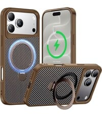 Ntech Ntech Carbon MagSafe Hoesje Geschikt voor iPhone 18 Pro