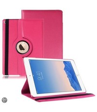 Merkloos Apple iPad Air 2 Case, 360 graden draaibare Hoes, Cover - Pink / Roze