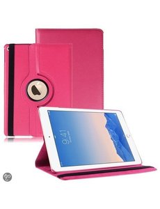 Merkloos Apple iPad Air 2 Case, 360 graden draaibare Hoes, Cover - Pink / Roze