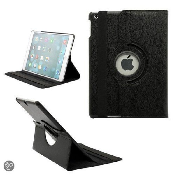 Merkloos iPad Air Luxe 360 Rotatie hoesje Case Zwart