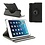 Merkloos Apple iPad Mini / Mini 2 Case, 360 graden draaibare Hoes, Cover Zwart