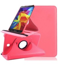 Merkloos Tablet hoesje 360 Graden Draaibare Case Samsung Galaxy Tab 4 7.0 inch Roze / Pink