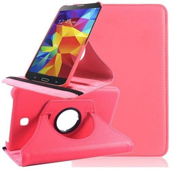 Merkloos  Tablet hoesje 360 Graden Draaibare Case Samsung Galaxy Tab 4 7.0 inch Roze / Pink