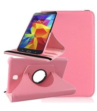 Merkloos Tablet hoesje 360 Draaibaar Case Samsung Galaxy Tab 4 7.0 inch Licht Roze