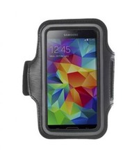 Merkloos Sport Armband Zwart voor de Samsung Galaxy S5