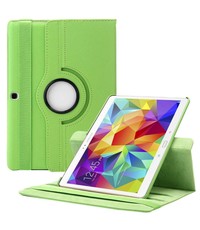 Merkloos Samsung Galaxy Tab S 10.5 inch T800 / T805 Tablet hoesje met 360° Draaibaar Groen