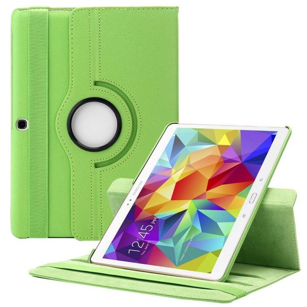 Merkloos Samsung Galaxy Tab S 10.5 inch T800 / T805 Tablet hoesje met 360° Draaibaar Groen