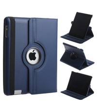 Merkloos 360 graden Protect cover case voor iPad 2 / 3 / 4 Donker Blauw