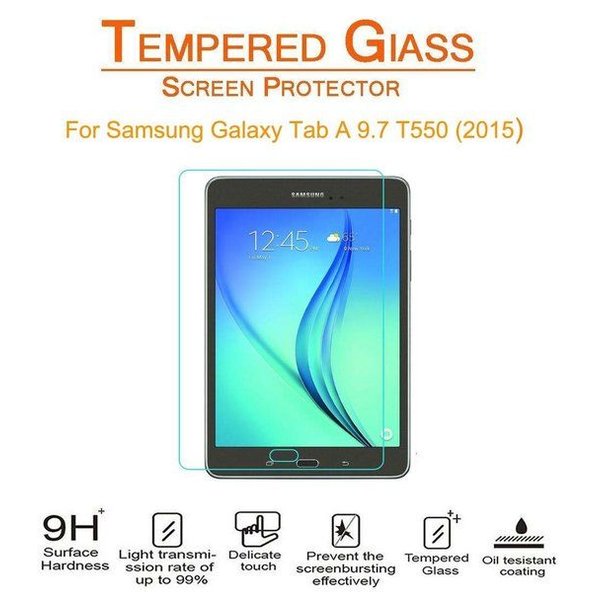 Merkloos Tempered glass Glazen Screenprotector  (0.3mm) voor Samsung Galaxy Tab A 9.7 inch SM - T550