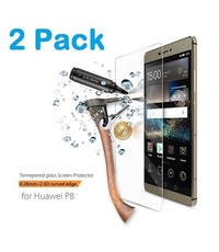 Merkloos 2 Stuks Huawei P8 glazen Screenprotector Tempered Glass (0.3mm) - Ntech