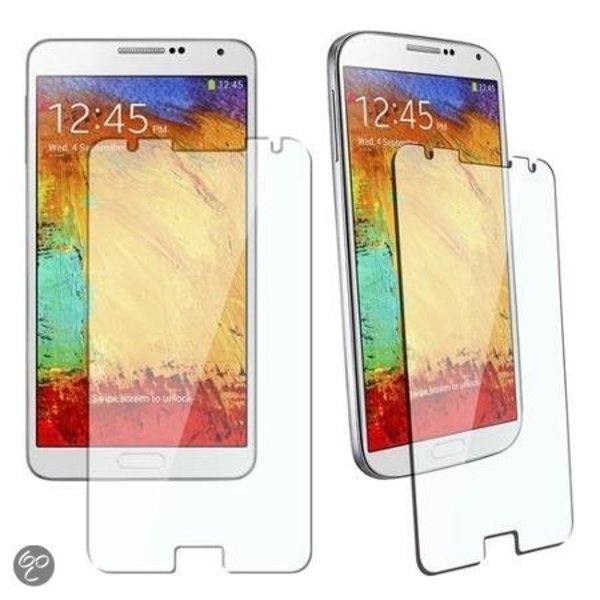 Merkloos Samsung Galaxy Note 3 Neo Tempered Glass Glazen Screenprotector  (0.3mm)