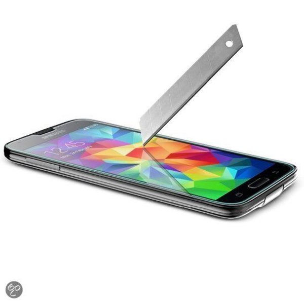 Merkloos Glazen Screenprotector Tempered Glass  (0.3mm) voor Samsung Galaxy S5 Mini
