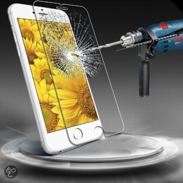Merkloos iPhone 6 / 6S (4,7) Glazen Screenprotector  (0.3mm)