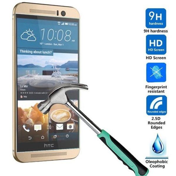 Merkloos HTC One M9 Screenprotector Tempered Glass  (0.26mm)