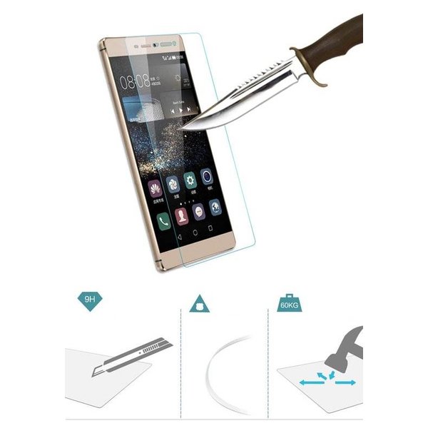 Merkloos Huawei Ascend P8 Screenprotector Tempered Glass  (0.26mm)