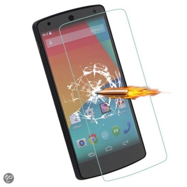 Merkloos LG Nexus 5 Glazen Screenprotector Tempered Glass  (0.3mm)