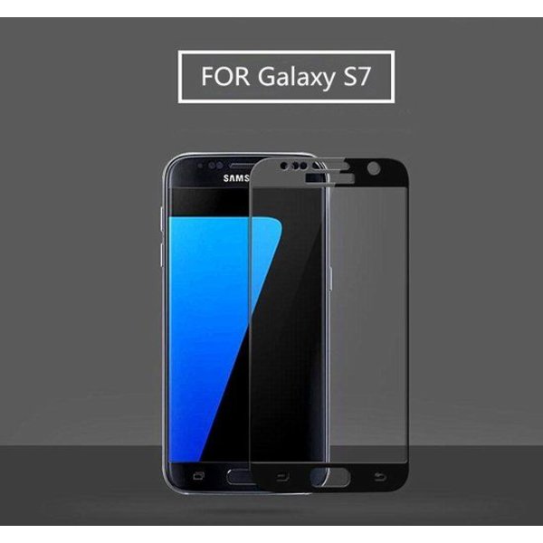 Merkloos - Samsung Galaxy S7 explosion proof glazen Glazen Screenprotector - Zwart