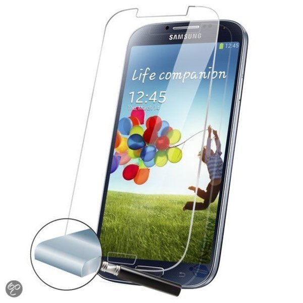 Merkloos Samsung Galaxy S4 Glazen Screenprotector Tempered Glass  (0.3mm)