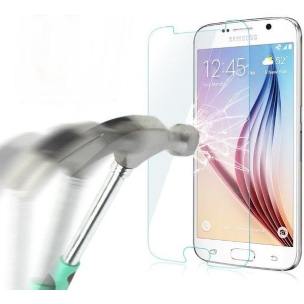 Merkloos Samsung Galaxy S6 Glazen Screenprotector Tempered Glass