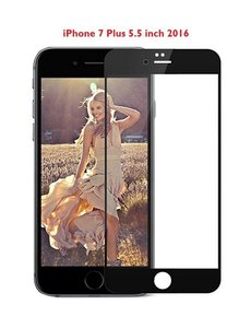 Merkloos iPhone 8 Plus / 7 Plus 5.5 inch full screen coverage tempered glass zwart