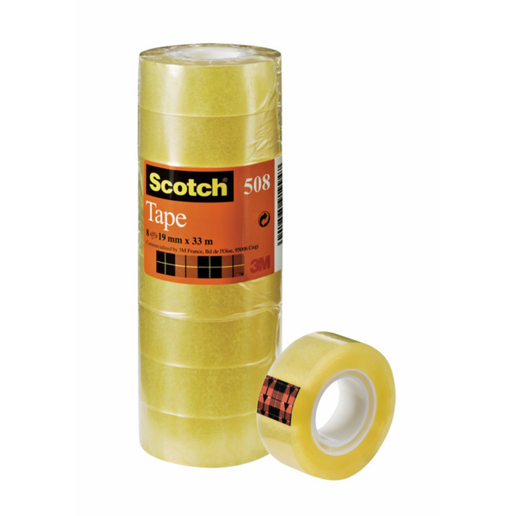 Scotch Plakband Scotch 508 19mmx33m transparant