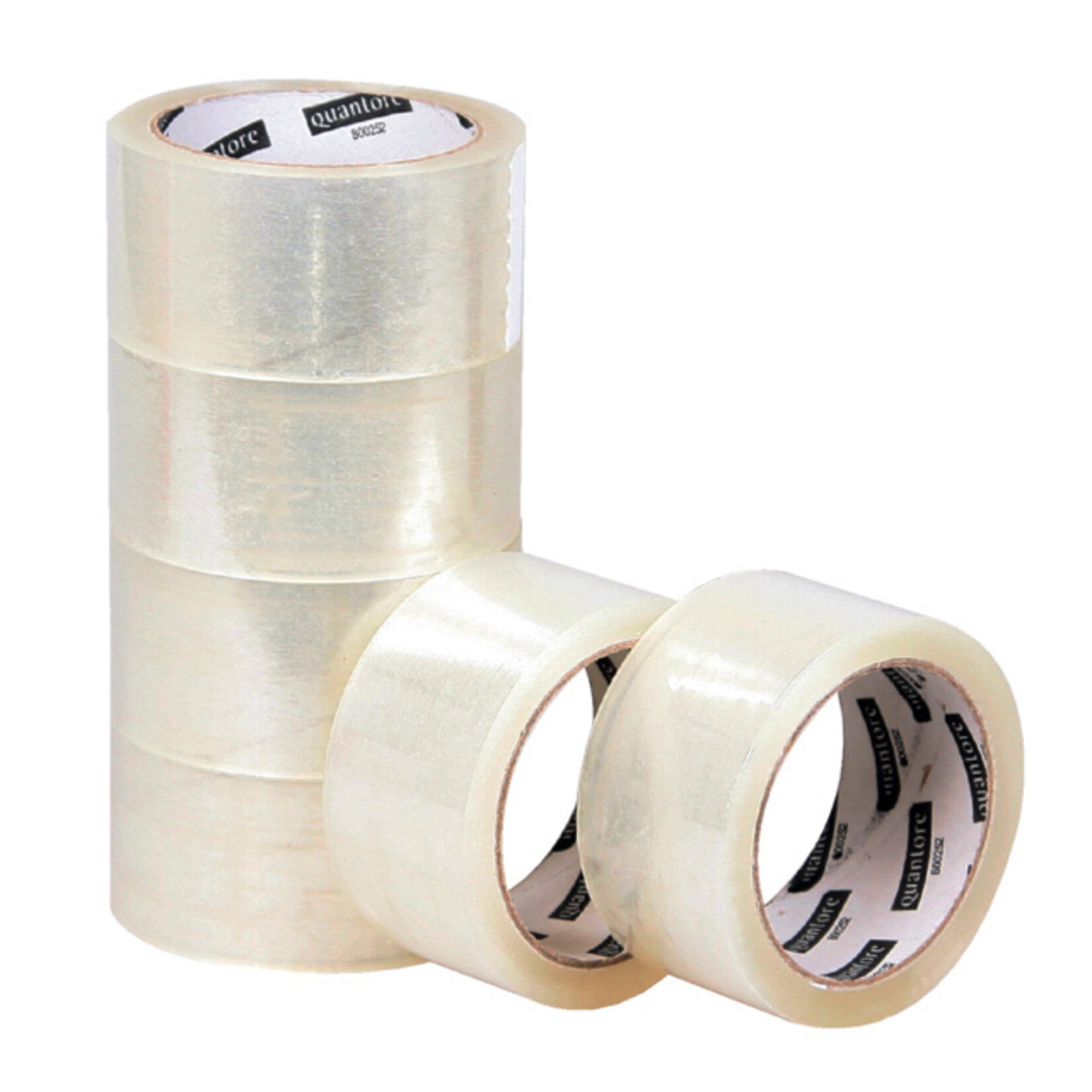 Verpakkingstape Quantore 50 mm x 60 m PP transparant (6 stuks)