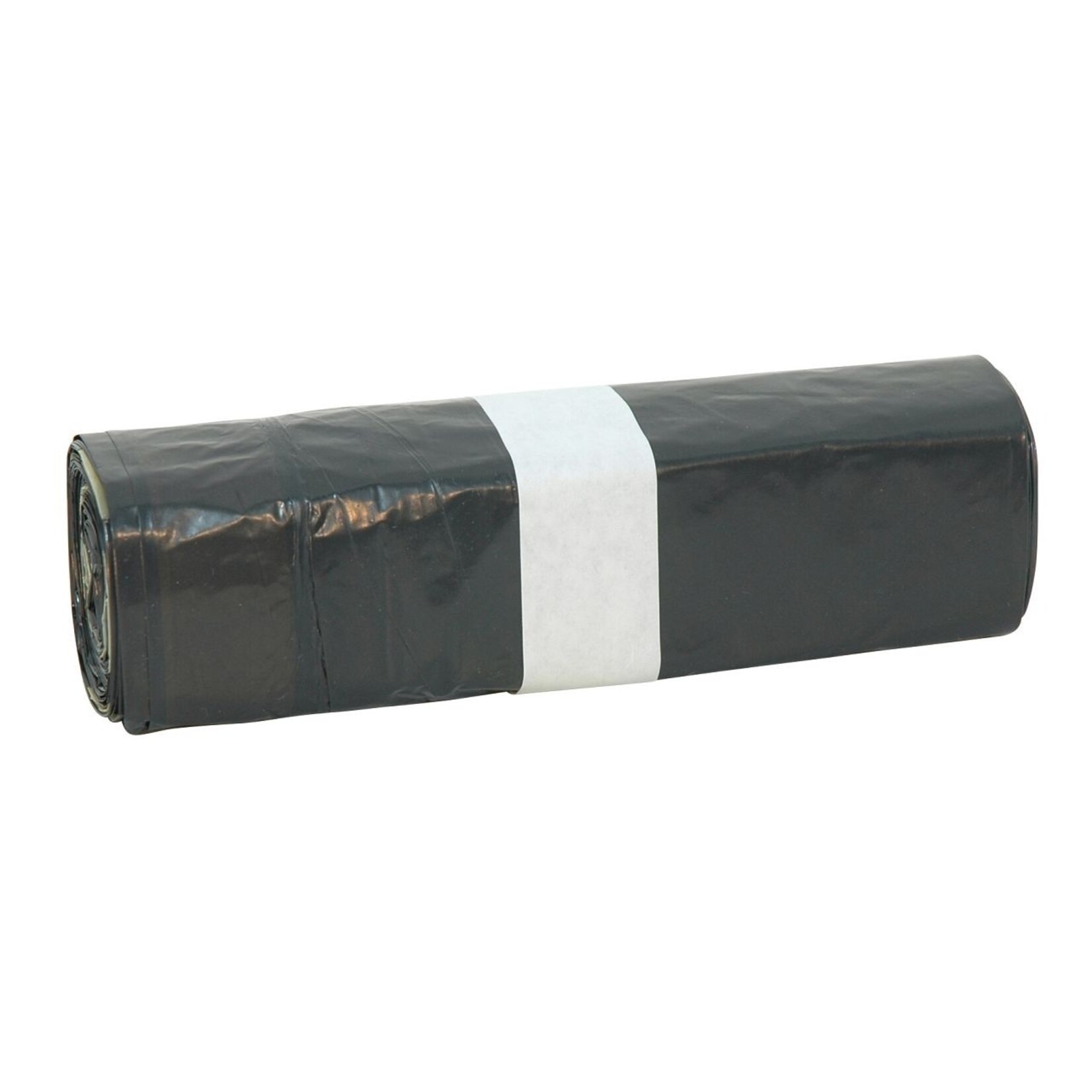 Afvalzak LDPE met trekband, zwart 45x45/5 cm T25 (doos á 500 stuks) passend