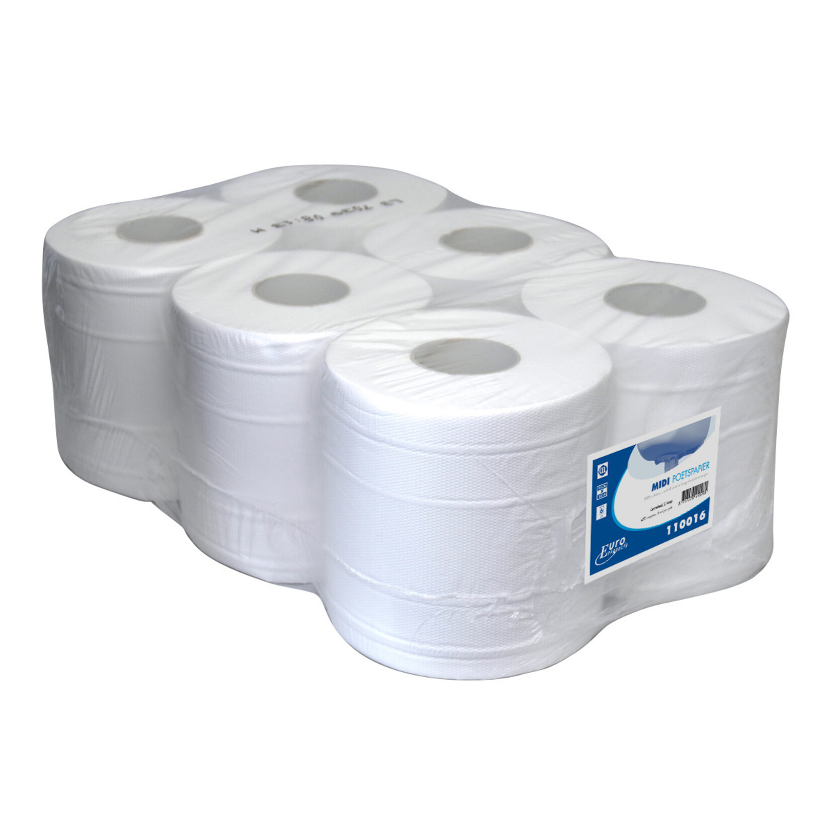 Midi poetspapier Cellulose 2-laags 160 mtr x 20 cm ( 6 rollen per pak)