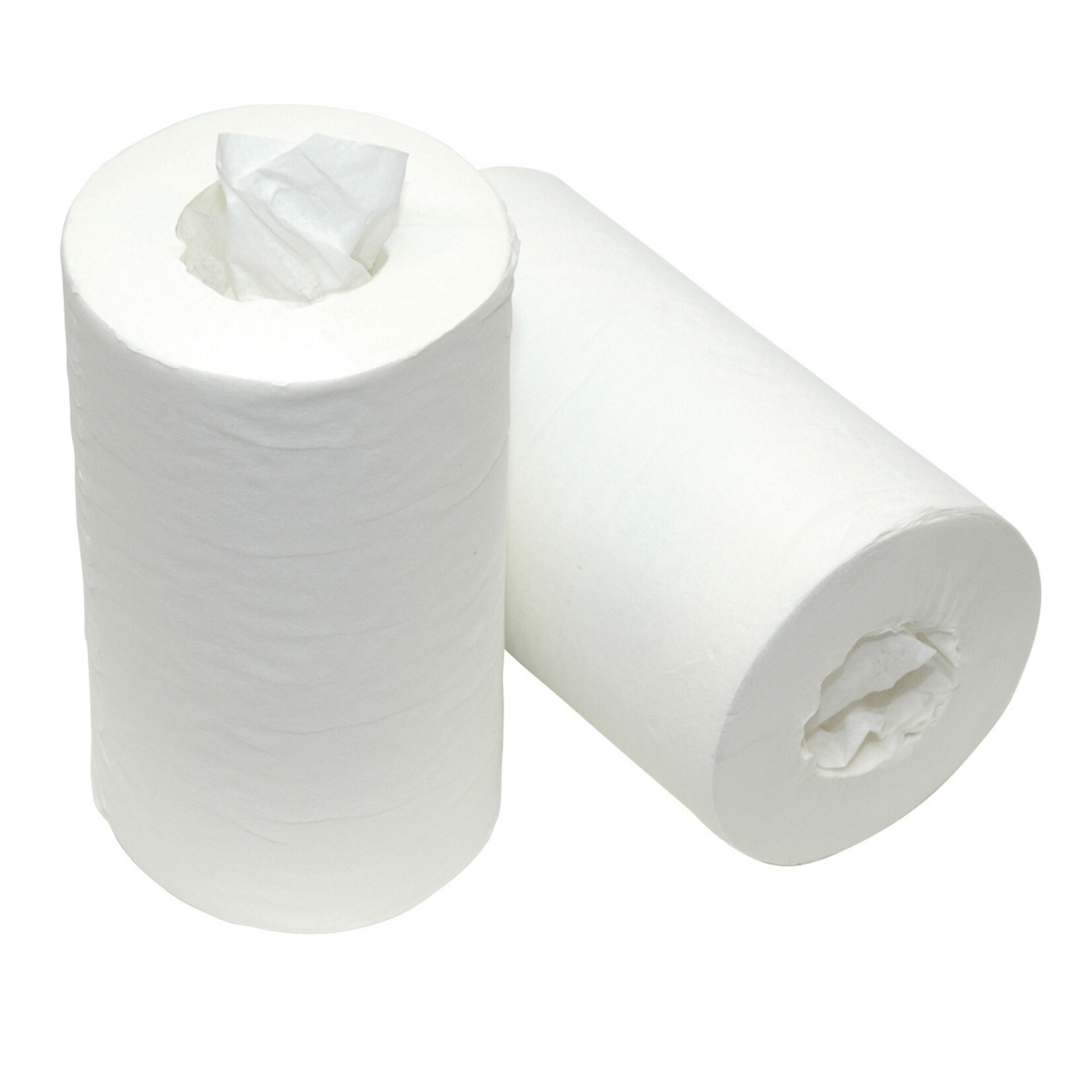 Mini poetspapier cellulose 1-laags 120mtr x 20cm kokerloos (12 rollen per doos)