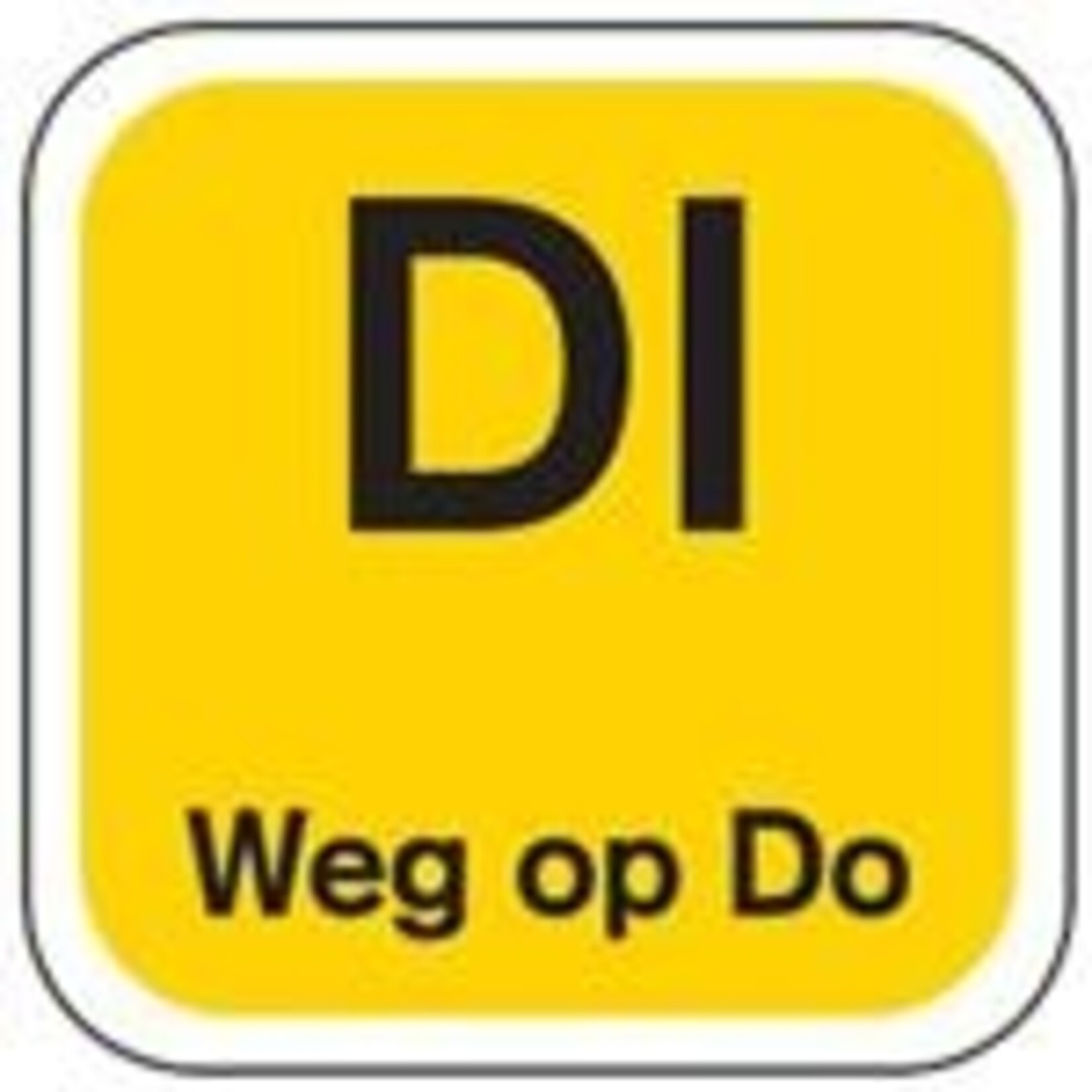 Dagrol 'weg op' 19 x 19 (rol/1000)