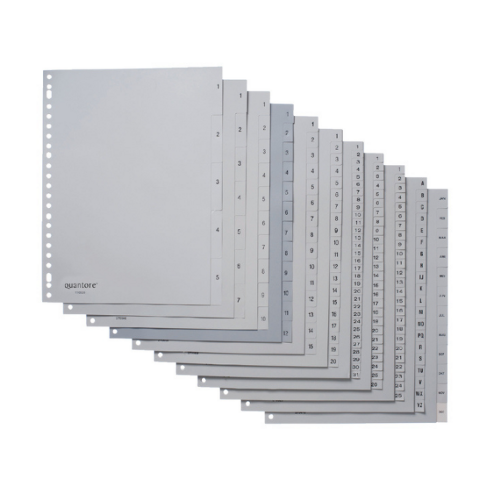 Quantore Tabblad A-Z grijs 4R Quantore