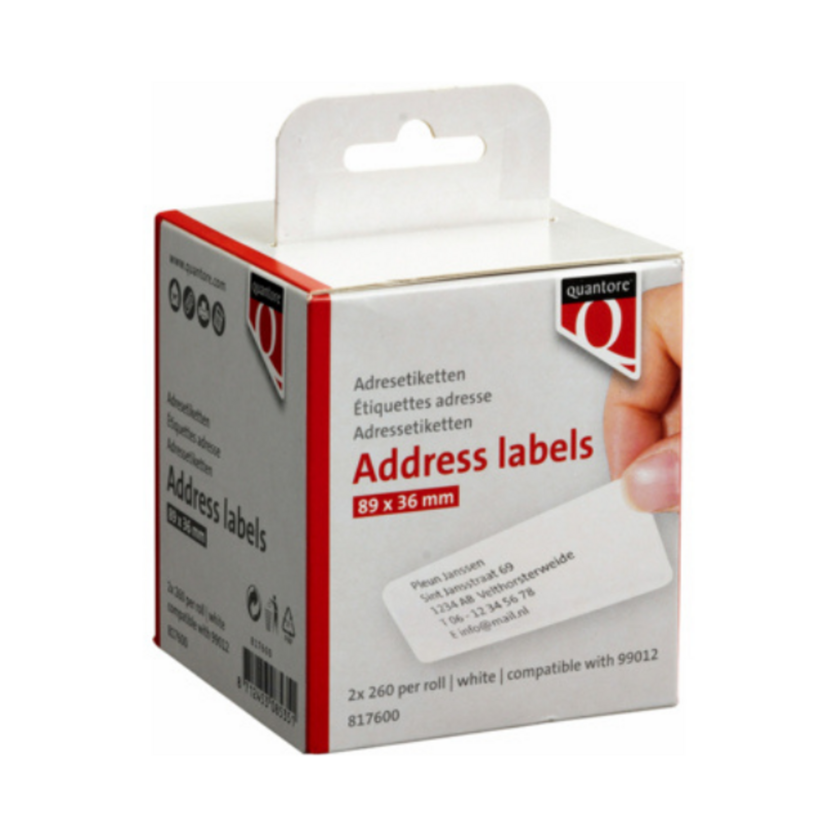 Labeletiketten 36 x 89 mm 99012 compatible (2 x 260)