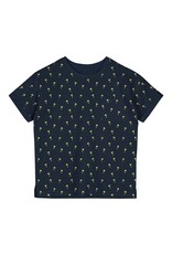 Name It Donkerblauwe t-shirt met gele palmbomen