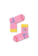 Happy Socks Leuke roze "fika" sokken met melk en een koekje