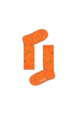 Happy Socks Oranje kniesokken voor kinderen met hamburgers