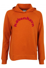 Danefae VOLWASSENEN Oranje hoodie met "Kopenhagen" opschrift