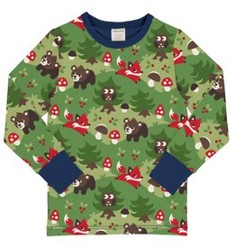 Maxomorra Unisex t-shirt met dieren uit het bos