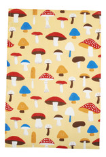Duns Geel tafelkleed met paddenstoelen (140 x 220 cm)