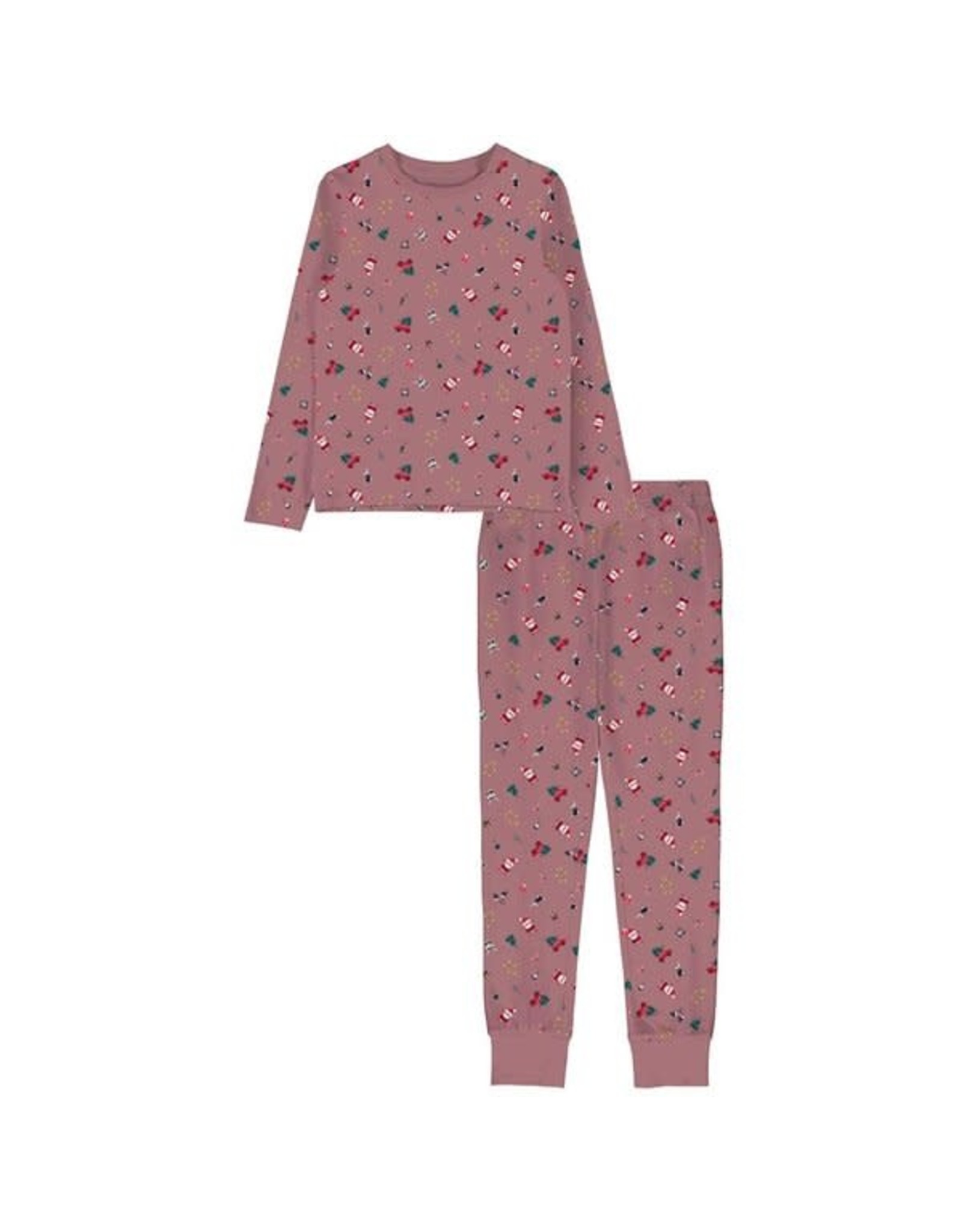 Name It Roze pyjama met Kerst patroon