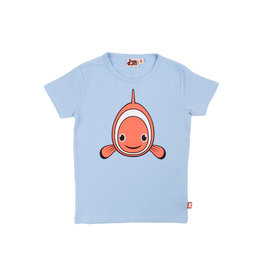 Dyr Blauwe t-shirt met clownvis  zoals Nemo