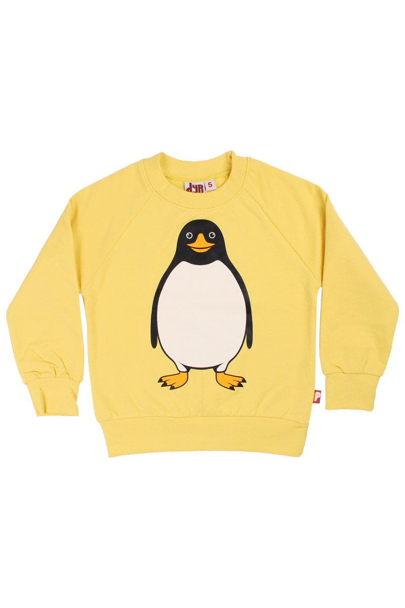 Verwisselbaar cijfer Schiereiland Gele unisex trui met pinguin van Dyr | hejsan.be - Hejsan Hoppsan