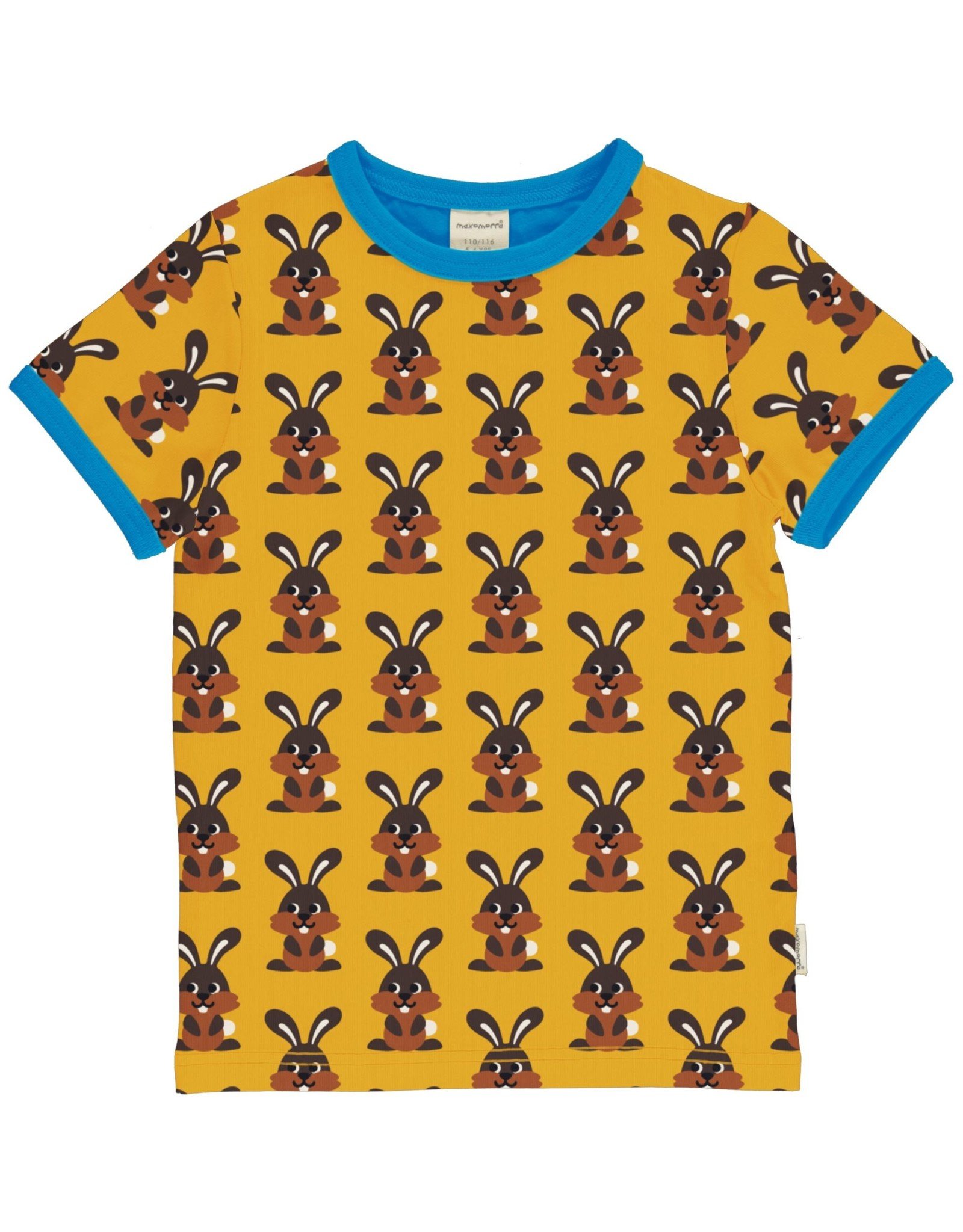 Maxomorra T-shirt met konijnen/hazen