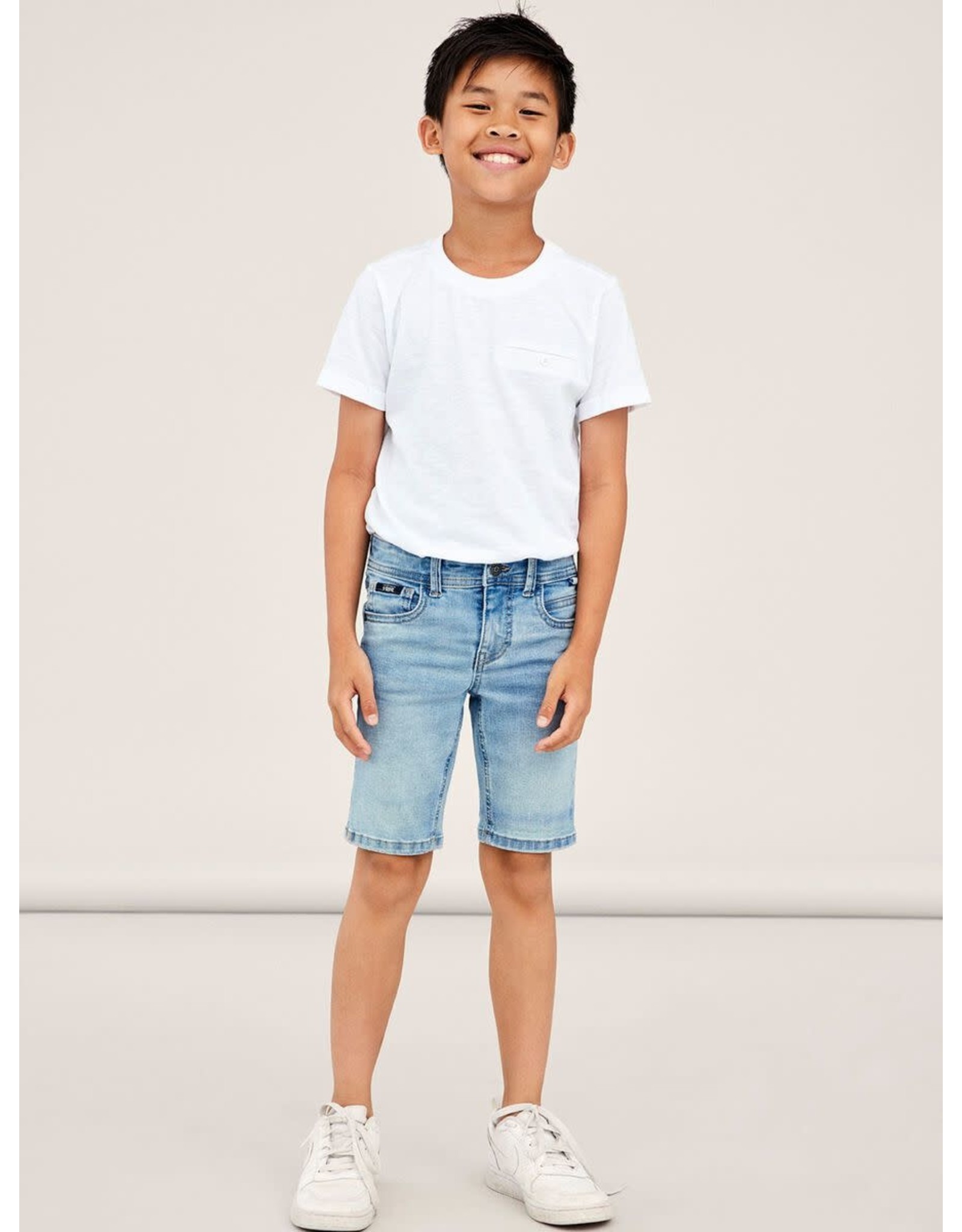 Slim Fit lichtblauwe bermuda jeans short van Name It | hejsan.be - Hejsan  Hoppsan