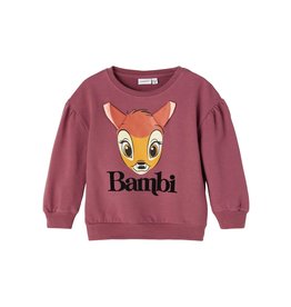 Name It Roze bordeaux kleurige BAMBI trui
