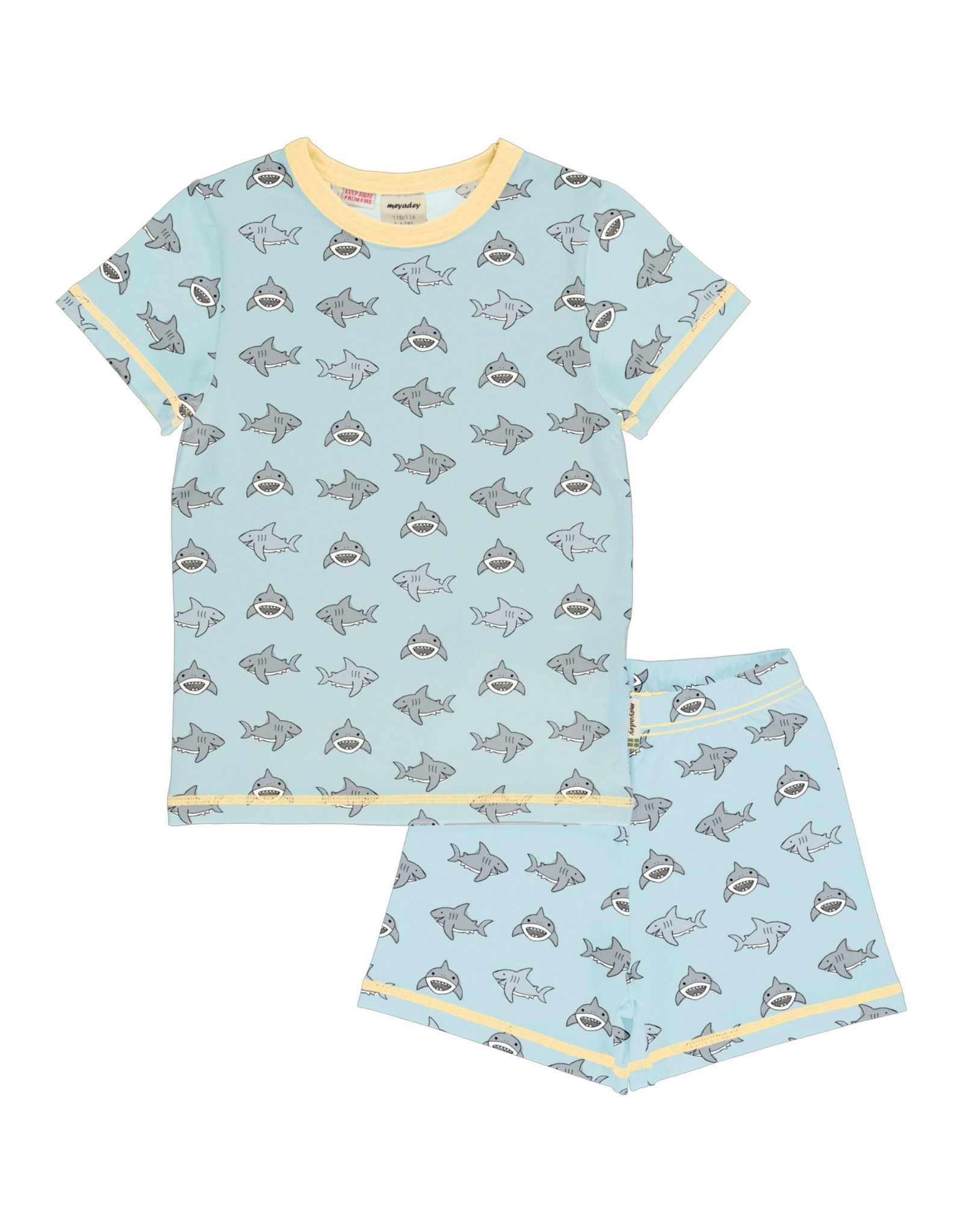 Meyadey Zomer pyjama met hele leuke haaienprint