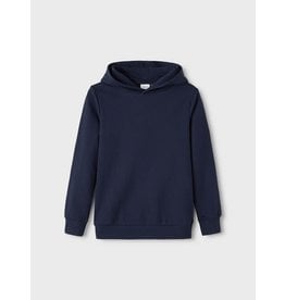 Name It Donkerblauwe basic unisex hoodie trui