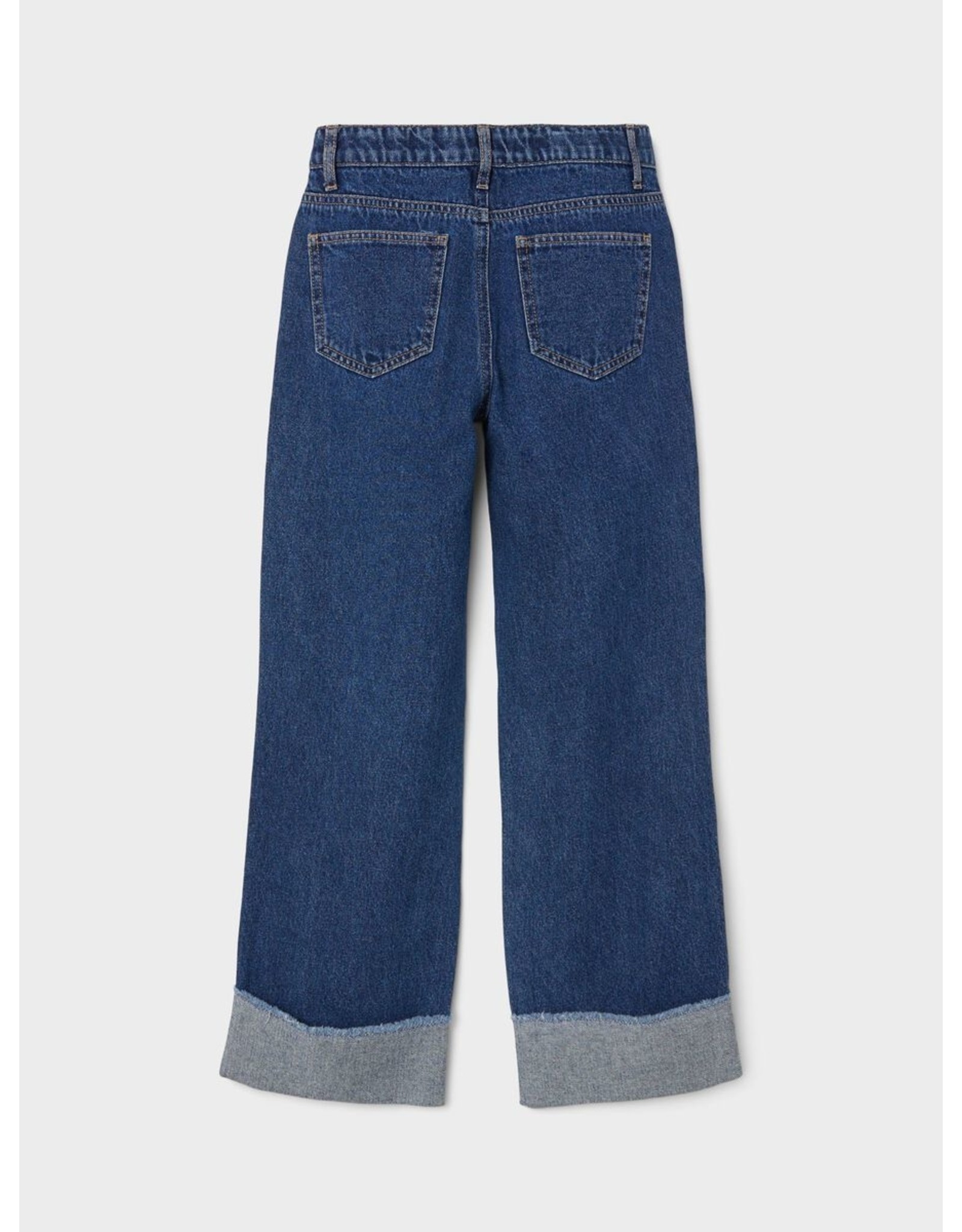 Name It Brede jeans broek met omgeslagen broekspijpen