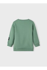Name It Zachte groene trui met grote zak vooraan